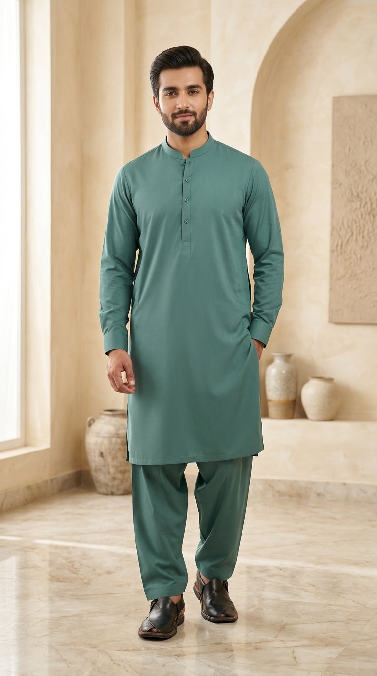 Refined Men's Unstitched Shalwar Kameez