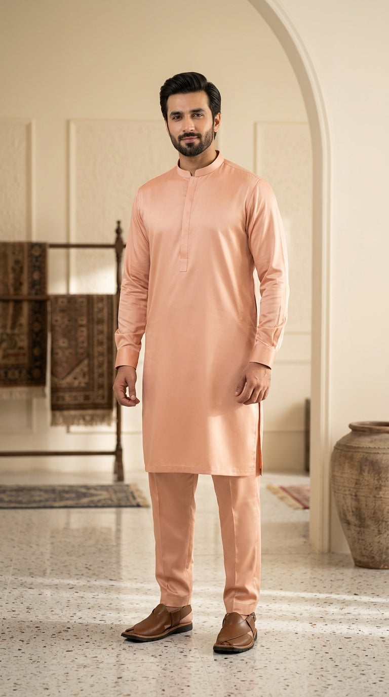 Elegant Men's Unstitched Shalwar Kameez