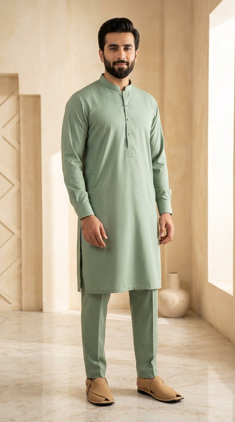 Stylish Men's Unstitched Shalwar Kameez